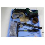 (3) PAIRS OF GOGGLES - WELDING, CHIPPING HAMMER,