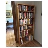 6-SHELF OAK BOOKCASE - 31.5"x10"x72" (6ft TALL)