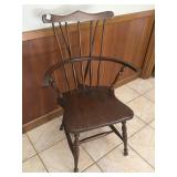 20TH CENTURY BRACE-BACK WINDSOR ARMCHAIR