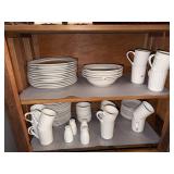 79 PC OF PHILIPPE RICHARD WHITE CHINA DINNERWARE-