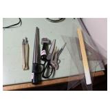 PLASTIC TRIANGLES, CALIPERS, RING SIZER &-