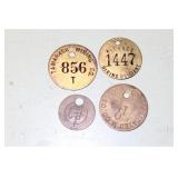 VTG BRASS MINING TOKENS