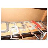 (10) C-CLAMPS - VARIETY OF SIZES