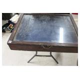 OAK TABLE TOP DISPLAY CASE 24"x28.5"
