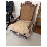 Victorian Eastlake rocker needs work