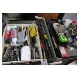 DRILL BITS, LEVEL, 2" CHROME BALL HITCH, SCREW DR