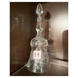 7ï¿½ American Brilliant style crystal bell