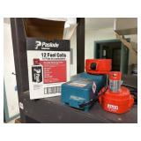Fluid cells two Makita 14.4 V batteries and one