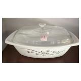 PYREX 4QT GOLDEN HONEYSUCKLE CASSEROLE DISH -