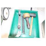 MALLET, WOOD SHAVER, RAWHIDE LEATHER MALLET, &