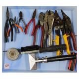 WIRE CUTTERS, NEEDLE NOSE PLIERS, TIN SNIPS, HAND