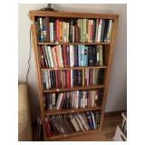 WOODEN 5-SHELF BOOKCASE - 32"x10"x60"