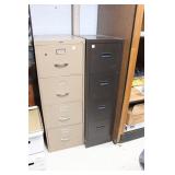(2) 4-DRAWER FILING CABINETS - NO KEY **UNLOCKED**