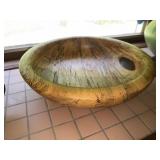SPALTED PECAN BOWL 14.5" IN DIAMETER