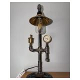 HANDCRAFTED STEAMPUNK-STYLE TABLE LAMP -