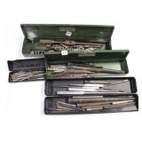CHISELS, PUNCHES, METALWORKING TAP & DIES, (3)