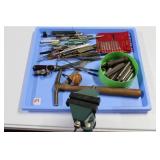 (8) DENTAL CURETTES, TWEEZERS, NEEDLE FILES, -