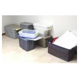 VARIETY OF STORAGE TOTES
