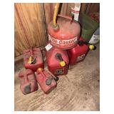 6 gas cans