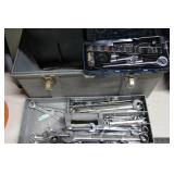 TUFF BOX TOOL BOX FILLED W/ WRENCHES, ALLEN