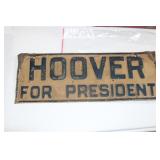 1928 HERBERT HOOVER LICENSE PLATE TOPPER