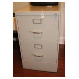 2-DRAWER METAL FILE CABINET W/KEY