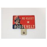 1936 POLITICAL LICENSE PLATE TOPPER