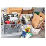 PAINTS, PAINT SUPPLIES, HEDGE CLIPPERS ETC