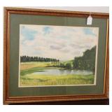 J. WYCKOFF LANDSCAPE WATERCOLOR