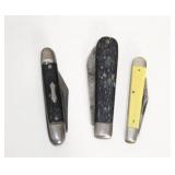(3) POCKET KNIVES