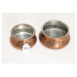 (2) TURKISH COPPER BOWLS