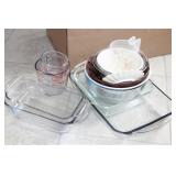 GLASS OVENWARE, BOWLS