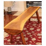 OUTSTANDING LIVE EDGE BENCH/COFFEE TABLE