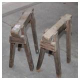 SMALL HOMEMADE PAIR SAW HORSES