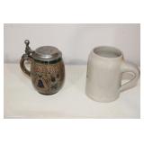 (2) BEER STEINS