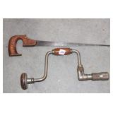 KEYHOLE SAW AND BRACE