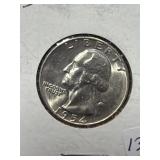 1954-S SILVER WASHINGTON QUARTER