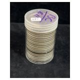 20 PEACE SILVER DOLLARS