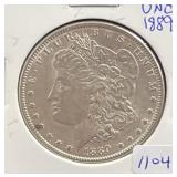1889 MORGAN SILVER DOLLAR