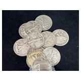 20 WALKING LIBERTY SILVER HALF DOLLARS