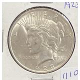 1923 PEACE SILVER DOLLAR