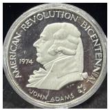 1974 AMERICAN REVOLUTION JOHN ADAMS COIN