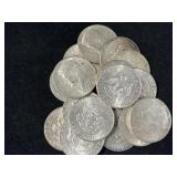(20) 1964 90% SILVER KENNEDY HALF DOLLARS