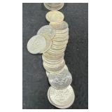 (20) 1964 90% SILVER KENNEDY HALF DOLLARS