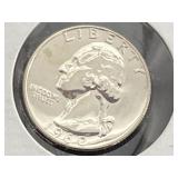 1960 PROOF LIKE WASHINGTON SILVER QUARTER