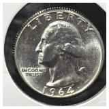1964 SILVER WASHINGTON QUARTER