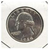 1964 SILVER WASHINGTON QUARTER