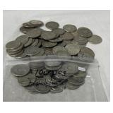 100 FRANKLIN SILER HALF DOLLARS