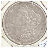 1921 MORGAN SILVER DOLLAR