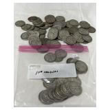 100 WALKING LIBERTY SILVER HALF DOLLARS